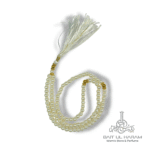 White pearl tasbeeh prayer beads 100 count and 33 count